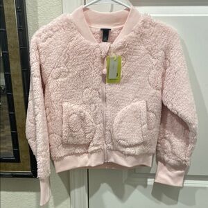 All in Motion Kids Fuzzy Pink Jacket